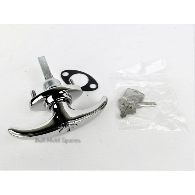 Chrome Boot Handle, Lock And Keys