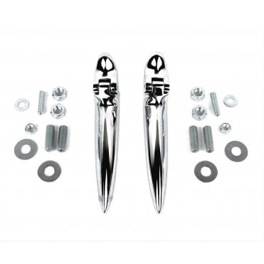 Chrome Boot Hinges (Pair) As Original - Premium Quality