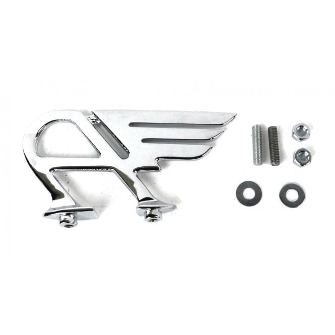 Chrome Flying 'A' Bonnet Motif