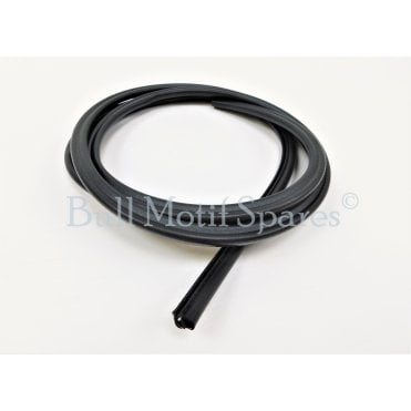 Door Draught Excluder - Black Rubber - Push Fit, 4 Door REAR