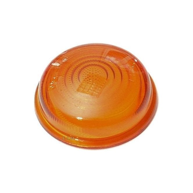 Flasher/Indicator Lens (Flat Amber, Glass)