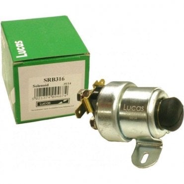 Key Start Starter Solenoid Switch with Manual Push Button - LUCAS SRB316