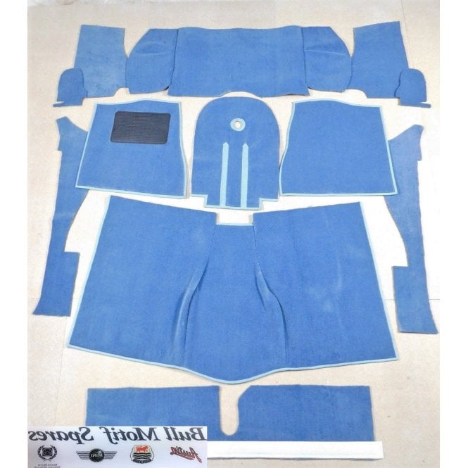 LHD A30 Blue Carpet Set With Heel Mat