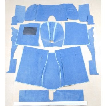 LHD A35 Blue Carpet Set With Heel Mat