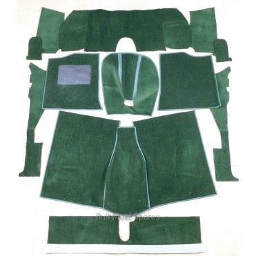 LHD A35 Green Carpet Set With Heel Mat