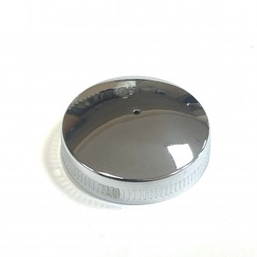 Metal Oil Filler Cap - Chrome