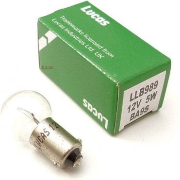 Number Plate Light/Sidelight/Interior Light Bulb 12v/5w LUCAS