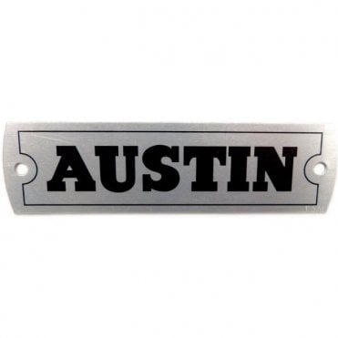 Rocker Cover Aluminium Badge "AUSTIN"