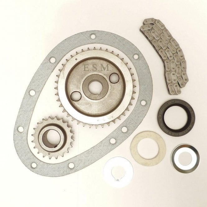 Timing Chain Replacement Kit - Single Row - With Seal,Gasket,Chain,Tensioners & Gears - Fits All OHV Models