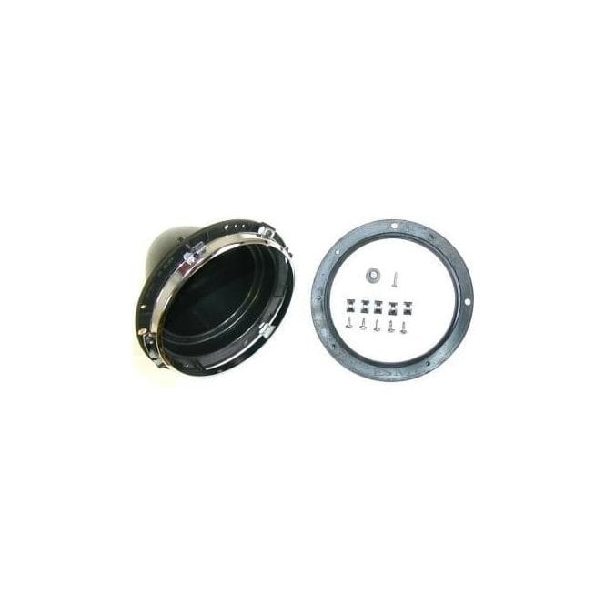 Universal Plastic Headlamp / Headlight Bowl With Inner Chrome Rim & Gasket (Sealed Beam)