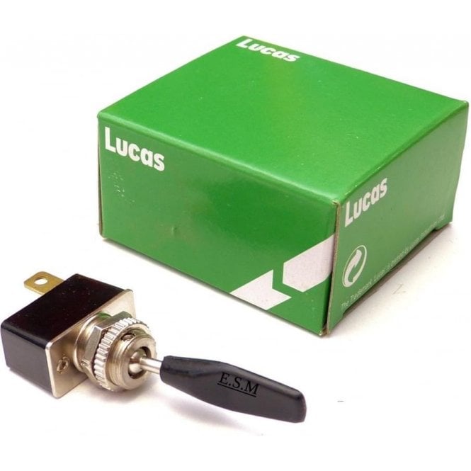 Windscreen Washer Pump Switch - LUCAS (MOM Toggle On When Pressed)