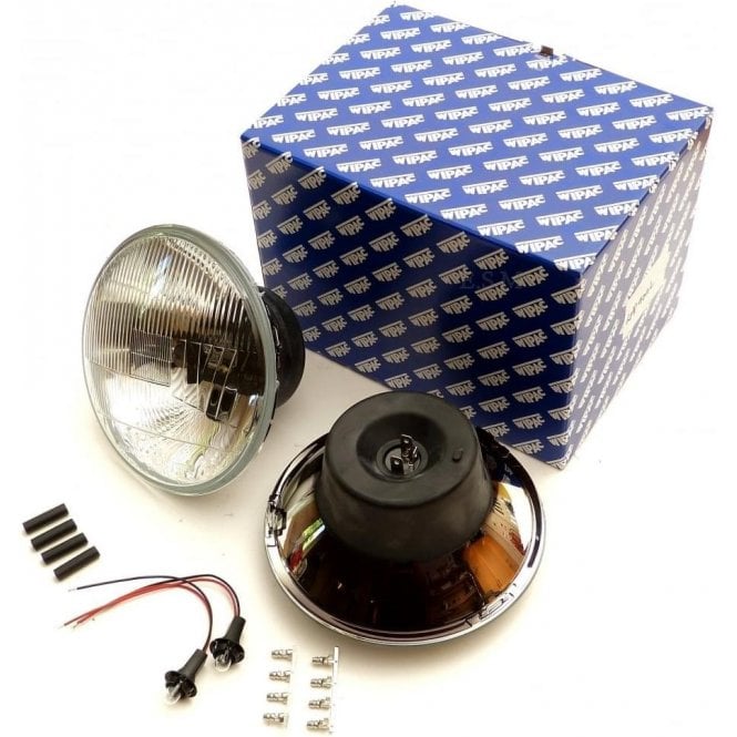 Wipac Halogen Headlamp / Headlight Kit (Pair) - L/H/Drive - With Pilot Light