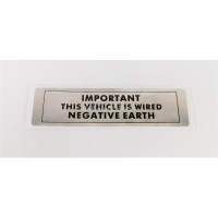 Image for Wired Negative Earth Sticker